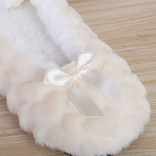 Fluffy Female House Slipper Womens Winter Home Room Plush Wa