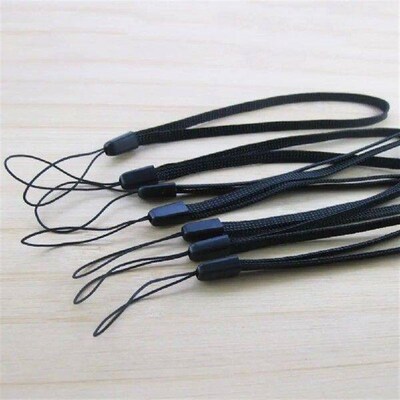 10pcs/set Lanyard Hand Wrist Strap Black Protective Wrist