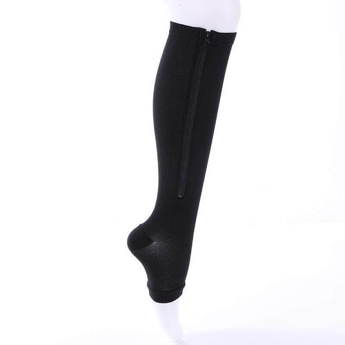 Burn Fat Zipper Compression Socks Women's Slim Sleeping