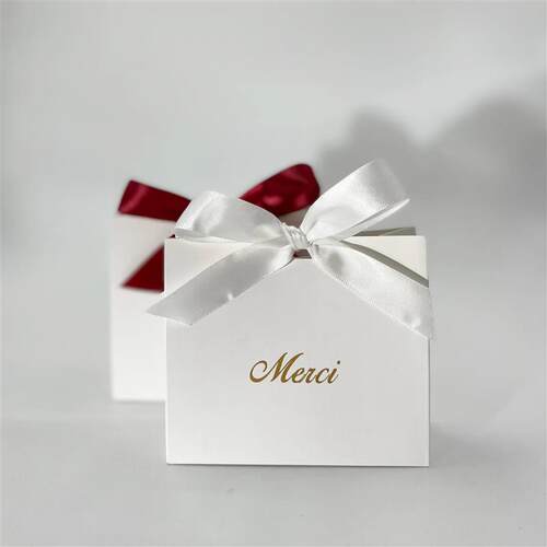 Free Shipping White Mini Candy Box Baby Shower Gift Packagin