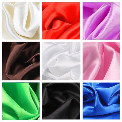 34 Color Soft Satin Fabric Wedding Party Decoration Box  DIY