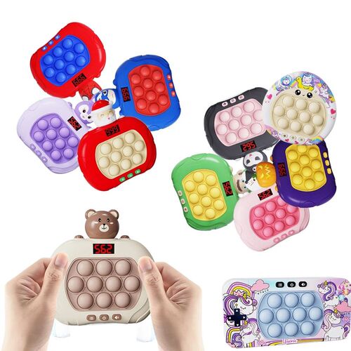 Pop Light Fidget Game Quick Push Bubble Game Portable Handhe