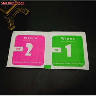 30Pcs/lot Wet Dry Wipes Cleaning Cloth for Tempered Glass Sc