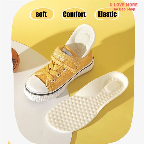 A Pairs Kids Memory Foam Insoles Children Orthopedic Breatha