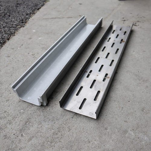 琅科 庭院模块化 小型排水沟 排水槽 带不锈钢盖板