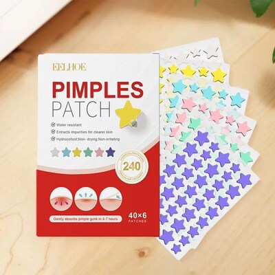 240Pcs New High-end Pimple Patch Acne Patches Heart/Star