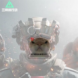 三角洲行动鼠鼠猫搞怪搞笑表情包学生书包小挂件挂饰亚克力钥匙扣