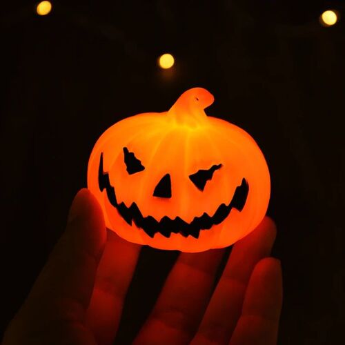 3Pcs Halloween Pumpkin LED Night Light Haunted House Horror