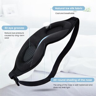 3D Sleeping Mask Block Out Light Soft Padded Sleep Mask For