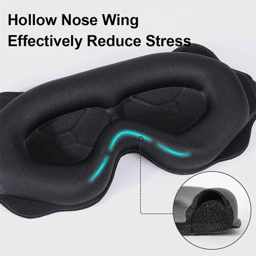 3D Sleep Mask Sleeping Aid Blindfold Block Out Light Portabl