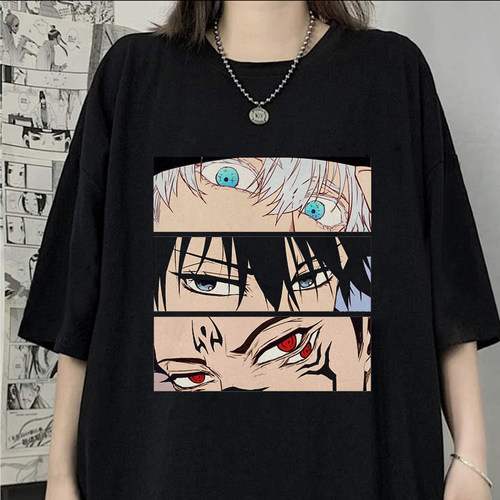 Tshirt Manga Japanese Anime Jujutsu Kaisen T Shirt Men gojo