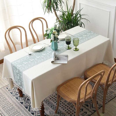 Nordic Ins Style Fabric Tablecloth Cotton and Linen Tableclo
