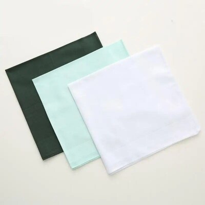 Men High Quality Cotton Handkerchief To Send Elders Square S