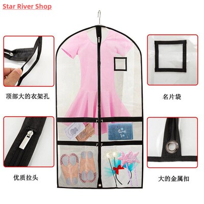 Waterproof Dustproof Kids Dance Costume Garment Bag with Cle