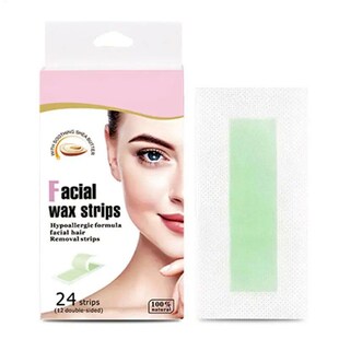 24Pcs/Box Face Wax Strips Hair Removal Waxing Strips For Car