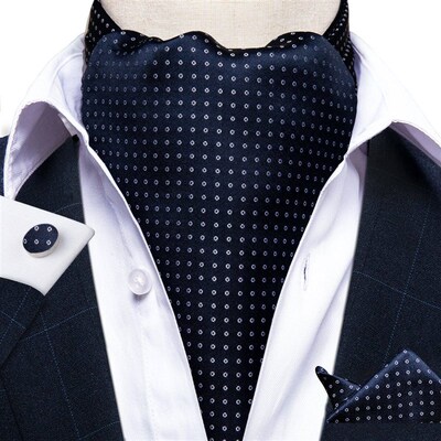 Luxury Mens Vintage Paisley Floral Formal Cravat Ascot Tie