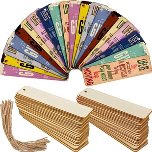 Blank Bookmarks Book Bookmark Wooden Bulk Ropes Wood with