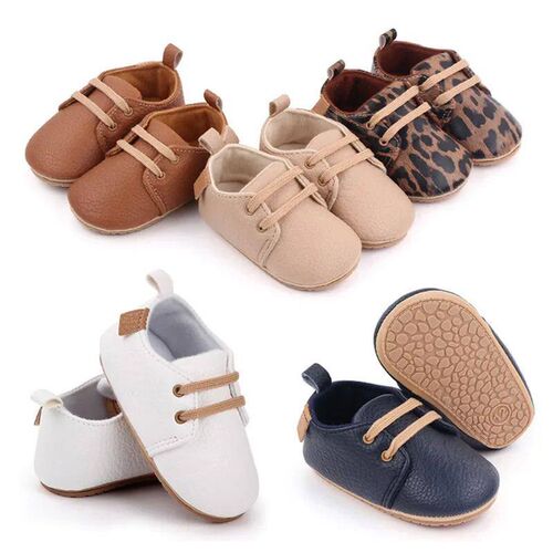 Newborn Baby Boy Girl Leather Shoes Infant First Walkers Foo