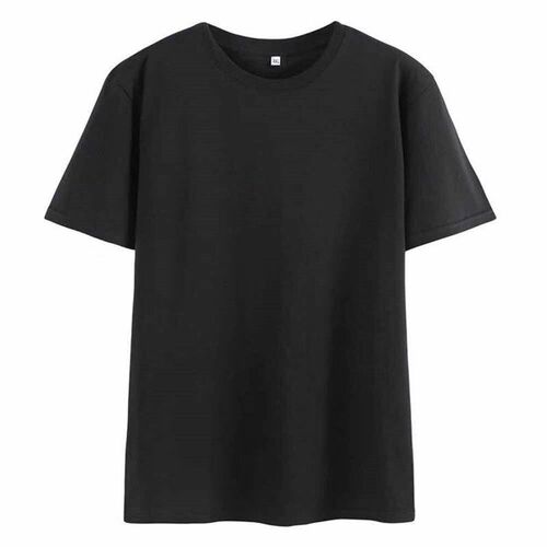 Summer Tshirt Men Solid Color Round Neck Half Sleeve Versati