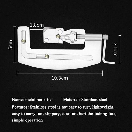 Semi Automatic Fishing Hooks Line Tier Machine Stainless Ste