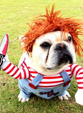 Pakaian anjing peliharaan kecil dan sedang pakaian lucu bone