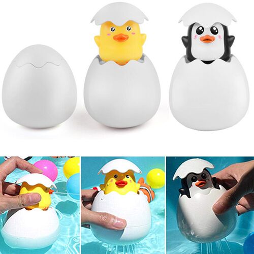 Baby Bathing Toy Childrens Penguin Egg Water Spray Sprinkle