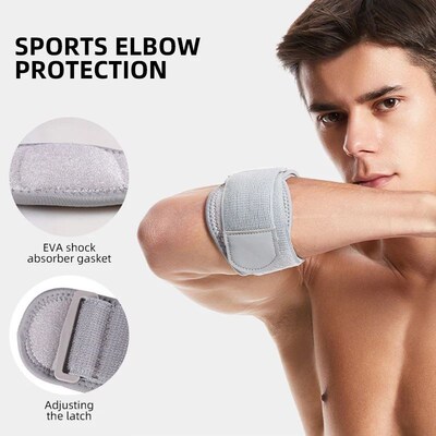 Adjustable Tennis Elbow Support Brace Guard Pads Golfers St
