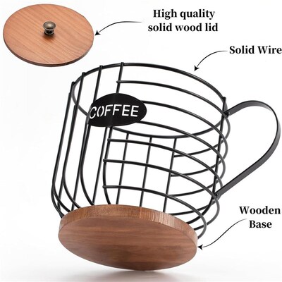 Coffee Pod Baskets Holder Organizer Storage Kitchen