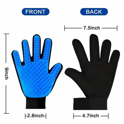 Pet Grooming Glove Silicone Cats Brush Comb Deshedding Hair