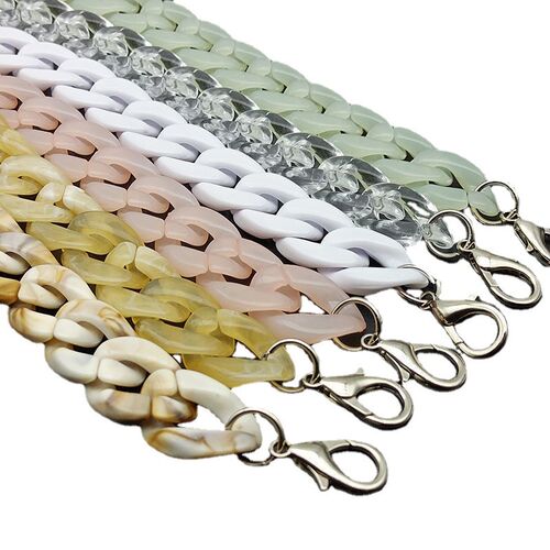 60/110cm  Acrylic Bag Chain  Strap handle crossbody Removabl