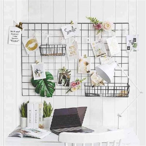 4 Pieces Hanging Basket Straight Shelf Flower Pot Display