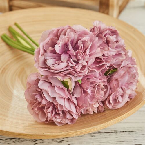5pcs Silk Artificial Peony Bouquet Flowers Wedding Home Livi