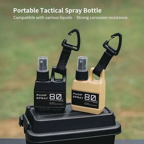 Spray Bottle Pump with Buckle, Portable, Outdoor Camping Tra