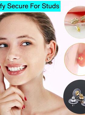100pcs/lot Rubber Earring Backs Stopper Earnuts Stud Earring
