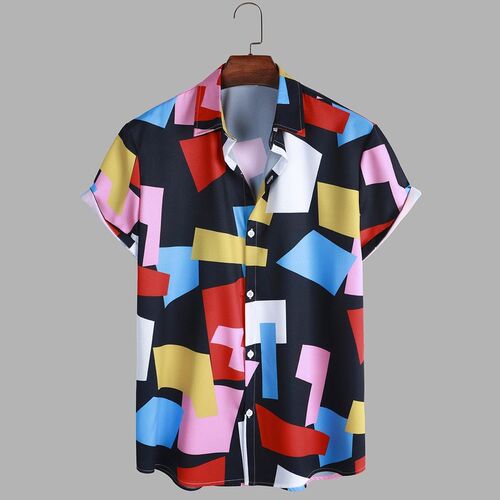 Men Clothing 2023 Digital Printing Mens Shirts Summer New G