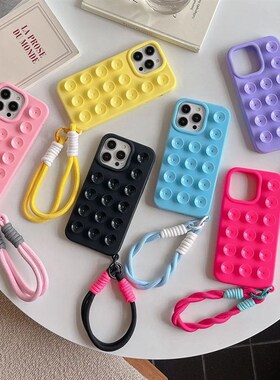 Suction Cup Soft Silicone Phone Case For iPhone 13 16 Pro Ma
