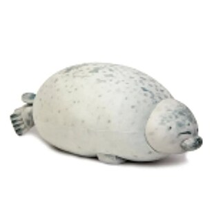 Angry Seal Blob Pillow Novelty Chubby Lion Plush Doll Sea