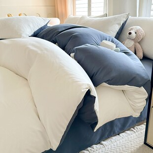 quilt cover white Hotel single color bedding piece solid