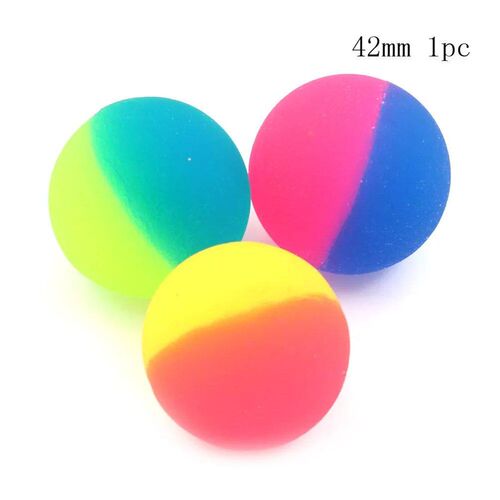 1pcs 42/45mm Cute Luminous Children Toy Ball Colored Boy Bou
