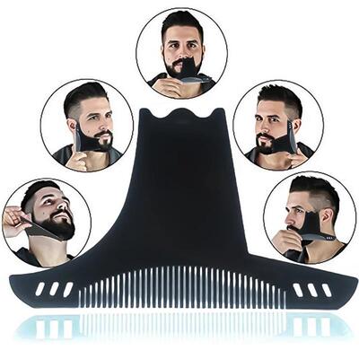 Men Beard Styling Template Stencil Beard Comb Men Beard Shap
