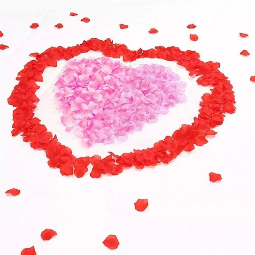1000Pcs Multicolor Fake Rose Petals Girl Toss Silk Petal Art