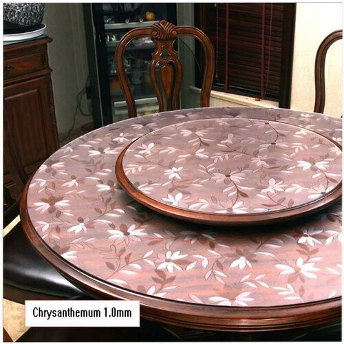 PVC waterproof tablecloth round tablecloth dining table ver