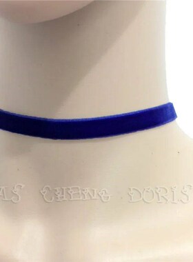 Valentines Day Gift Punk Gothic White Velvet Choker Necklac