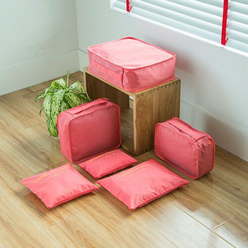 7/6pcs Travel Storage Bag Large Capacity Suitcase Storage Lu