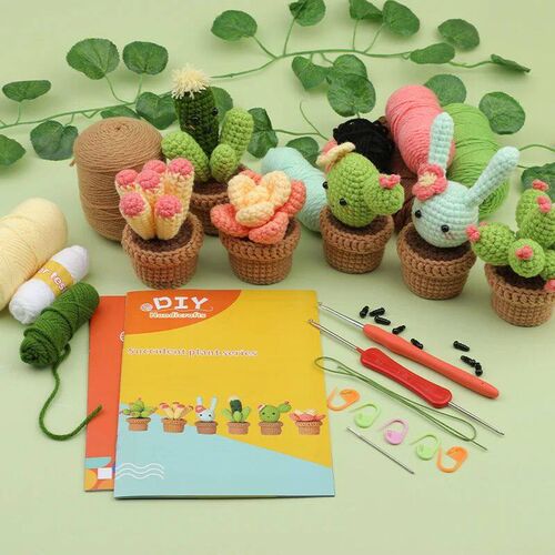 KRABALL 3/6pcs Crochet Starter for Adults with Crochet Hooks