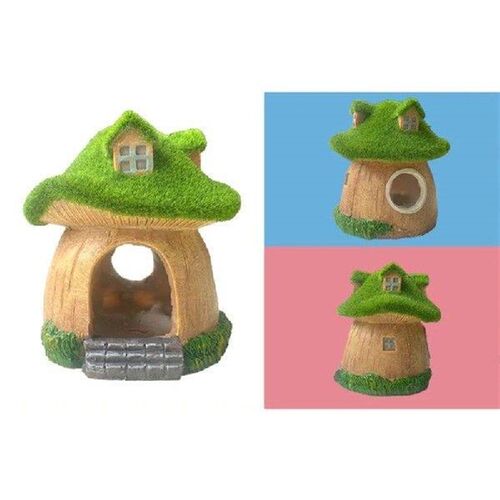 Resin Fish Tanks Green Mushroom House Landscape Simulations