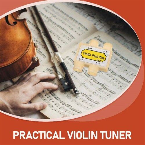 Portable Violin Tuner Pitch Pipe Four-holes Plastic