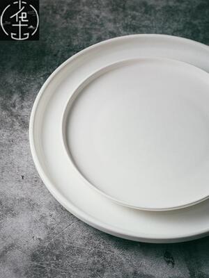 Dinner Plates ceramic steak plate web Porcelain盘 Ware White