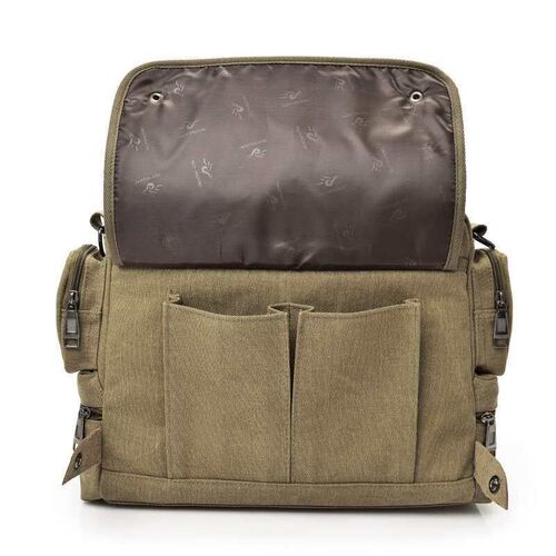 Multi-compartment Canvas Mens Bag Fashion Mens Shoulder Ba