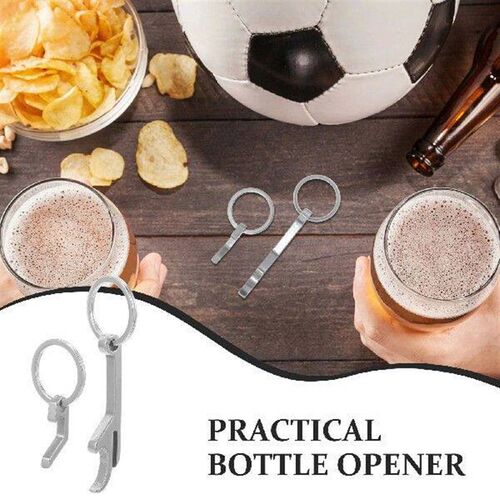 4 Pcs Stainless Steel Bottle Opener for Kitchen Gift Blank